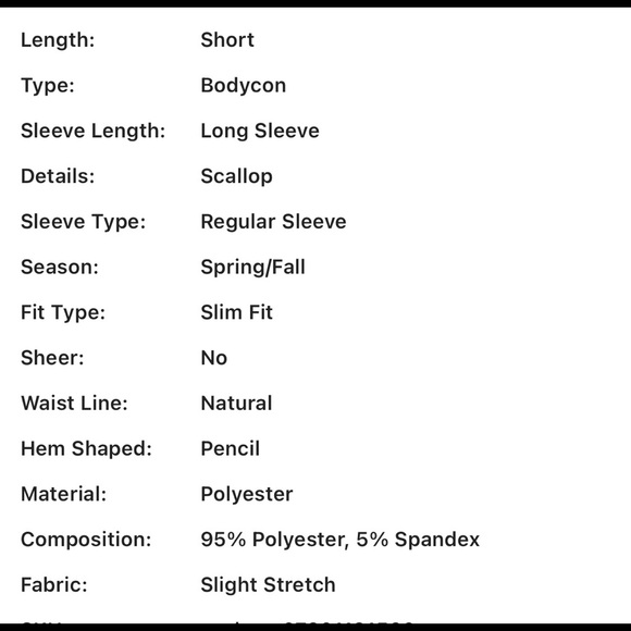 Scalloped Black Floral Dress NWOT - Picture 6 of 7